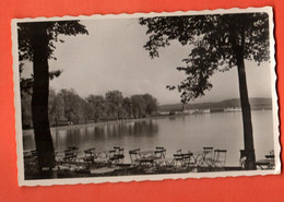 ZHB-06  Restaurant Du Jura à La Tène-Plage Marin-Epagnier Neuchâtel Terrasse Lac. Circ. 1937. Perrochet-Phototypie 3951 - Marin