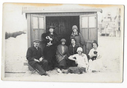 BAINS DE MER  Cabane De Bord De Mer  Carte Photo Belle Animation à Identifier - Te Identificeren