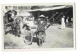 SAIGON (ex Indochine) Carte Photo Pousse Pousse Gros Plan - Vietnam