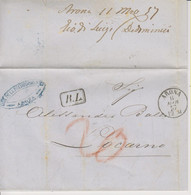 Italia, 11.3.1857, Cover R.L. Rayon Limitroph Arona To Locarno, Svizzera, See Scan! - Unclassified