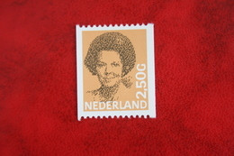 2,50 Gld Rolzegel Koningin Beatrix In Zwart NVPH 1246 1246A (Mi 1304)  1986  POSTFRIS / MNH / ** NEDERLAND / NIEDERLANDE - Neufs