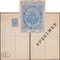 St Kitts 1903. Entier Postal Specimen. Erreur, Christophe Colomb Regarde Dans Une Lunette Alors Inexistante - Fouten Op Zegels