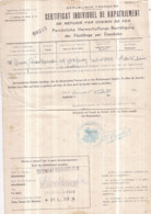 GUERRE 1939-1945 - CERTIFICAT INDIVIDUEL De RAPATRIEMENT De REFUGIÉ Par CHEMIN De FER Clermont-Ferrand PLM 15 Sept. 1940 - War 1939-45