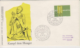 Schweiz, 1963, Zu 398,Sondercouvert - Stempel, Hunger, Siehe Scans! - Other & Unclassified