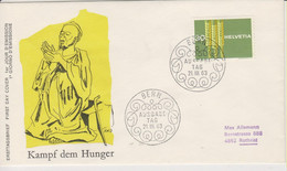 Schweiz, 1963, Zu 398,Sondercouvert - Stempel, Hunger, Siehe Scans! - Altri & Non Classificati