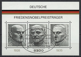 Allemagne Fédérale - Germany - Deutschland Bloc Feuillet 1975 Y&T N°BF10 - Michel N°B11 (o) - Prix Nobel De La Paix - 1959-1980