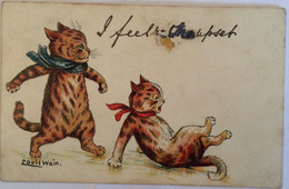 POSTCARD Illustrators - Signed > Wain,Louis CAT KATZEN P.M.&Co. Nr.4249. LITHO USED 1903 - Wain, Louis