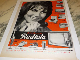 ANCIENNE PUBLICITE CADEAUX  RADIOLA 1962 - Altri & Non Classificati