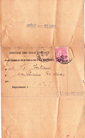 Semeuse 224 Sur Avis De Colis Postal De Chalon-sur-Saône à Montchanin (1928) - 1903-60 Sower - Ligned