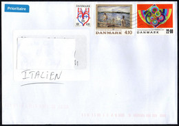 DENMARK 2020 - MAILED ENVELOPE - ART: HENNING DAMGAARD SORENSEN - PETER HANSEN: BATHING BOYS / 40th ANNIVERSARY OF WHO - Briefe U. Dokumente