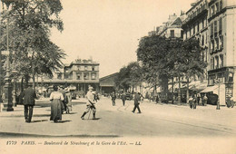 Paris * 10ème * Le Boulevard De Strasbourg Et La Gare De L'est * Tramway Tram - District 10