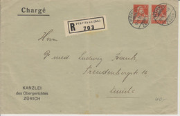 Schweiz, 12.9.1930, PRU 272, Non Pfäffikon Nach Zürich, R-Antwortbrief, Siehe Scans! - Brieven En Documenten