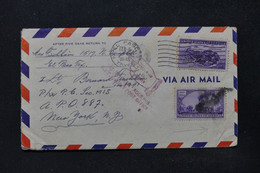 ETATS UNIS - Enveloppe De El Paso Pour Un Soldat Basé à New York En 1945 Et Retour - L 84434 - Cartas