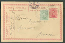 AMBULANT N°137 En Complément Sur E.P. Carte 10 Centimes Em. 1915, Obl; Sc AMBULANT TOURNAI-GAND 2  -DOORNIIK -GENT du 20 - Ambulante Stempels