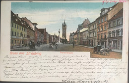 DEUTSCHLAND, GERMANY, ......” Gruss Aus Straubing “........Theresienplatz - Straubing