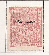 PIA - TURCHIA  : 1894 - Francobollo Per Giornali - Francobollo Precedente Sovrastampato - (Yv Giornali 13 ) - Newspaper Stamps