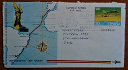 633 OLIVA VALENCIA AEROGRAMA A RFA 1982 CORREO AÉREO AIR MAIL AIR LETTER ESPAÑA SPAIN - Sin Clasificación
