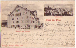 16564 Ak Gruß Aus Uster Gasthof Zum Sternen 1904 - Ernen