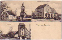 20589 Mehrbild Ak Gruss Aus Leimnitz Warenhaus Usw.1913 - Ohne Zuordnung