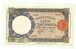 Italia - 50 Lire 1942 - Lupetta II Tipo - 50 Liras