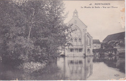 91 - MONTGERON - LE MOULIN DE SENLIS VUE SUR L'YERRES - PUB CHOCOLAT LOUIT AU DOS - Montgeron