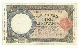 Italia - 50 Lire 1943 - Lupetta      ---- - 50 Lire