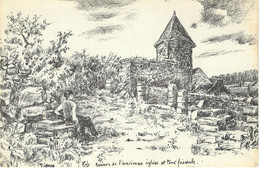 NISMES : Ruines De L'ancienne Eglise Et Tour Féodale - PEU COURANTE - Illustration PELS - Couvin