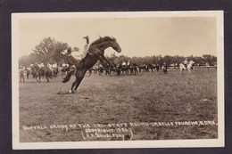 CPA Cheval Carte Photo Rodéo Non Circulé Amérique Buffalo Brady - Pferde