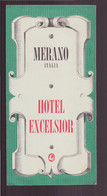 Publicitaire " Hôtel Excelsior " à Merano Italie - Advertising