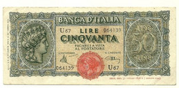 Italia - 50 Lire 1944 - Turrita     ---- - 50 Liras