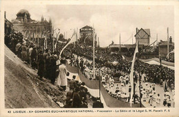 Lisieux * XIème Congrès Eucharistique National * Procession * La Sédia Et Le Légat SM PACELLI * Fête Religieuse - Lisieux