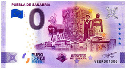 Billet Touristique - 0 Euro - Espagne - Puebla De Sanabria - (2020-1) - Private Proofs / Unofficial