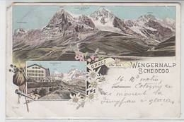 35779 Ak Lithographie Gruß Von Der Wengernalp Scheidegg 1897 - Egg