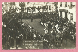 67 - BRUMATH - Carte Photo - L' étendard Du 5ème Coprs - Libération - 22 Novembre 1918 - Brumath