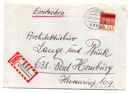 Allemagne --1970--Lettre Recommandée De DORNHOLZHAUSEN  Pour BAD HOMBURG - Covers & Documents