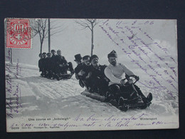 Ref6113 CPA Animée De Bobsleigh (luge) - 9699 Série 85 Phototypie Co Wintersport 1906 - Sports D'hiver