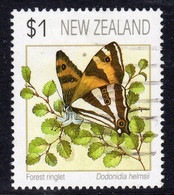 New Zealand 1991 Butterflies $1.00 Value, Used, SG 1635 - Gebruikt