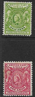 BRITISH EAST AFRICA 1896 ½a, 1a SG 65,66 MOUNTED MINT Cat £24+ - Brits Oost-Afrika