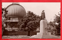 LONDON WOOLWICH    GREENWICH OBSERVATORY + WOLFE MEMORIAL  RP Pu 1934   ASTRONOMY - Astronomy