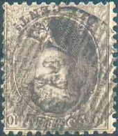 N°14 - Médaillon 10 Centimes Brun, Obl. D.20 GLONS centrale. - TB - 17044 - 1863-1864 Medaillen (13/16)