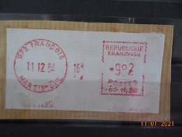 Vignette D'affranchissement Du Bureau De François  1984 - 1969 Montgeron – Wit Papier – Frama/Satas