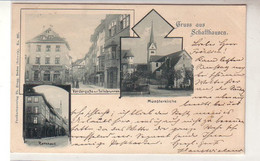 50512 Mehrbild Ak Gruss Aus Schaffhausen 1909 - Hausen Am Albis 