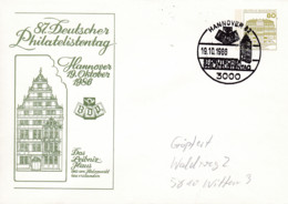 BRD,  PU 117 D2/054a, BuSchl 80,  Hannover : 87. Deutscher Philatelistentag - Enveloppes Privées - Oblitérées