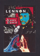 CPM Lennon John Par JIHEL Tirage Limité 30 Ex Numérotés Signés Joan Baez - Zangers En Musicus