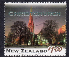 New Zealand 1995 New Zealand By Night, Christchurch $1.00 Value, Used, SG 1857 - Usati