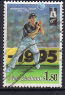 New Zealand 1994 Cricket $1.80 Value, Used, SG 1853 - Gebruikt