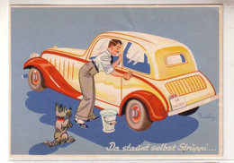 54314 Reklame Ak AGFA Viskoe Schwamm Beim Autowaschen Um 1930 - Publicité