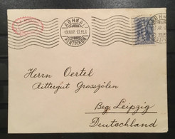 EF Athen Nach Leipzig 1913 - Storia Postale