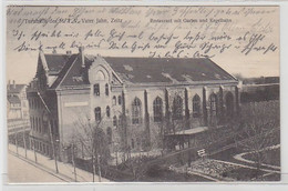 56667 Ak Zeitz Turnhalle, Restaurant Mit Garten Und Kegelbahn 1914 - Sonstige & Ohne Zuordnung