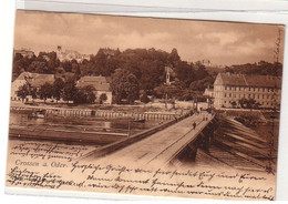 57541 Ak Crossen An Der Oder Totalansicht Mit Oderbrücke 1908 - Ohne Zuordnung